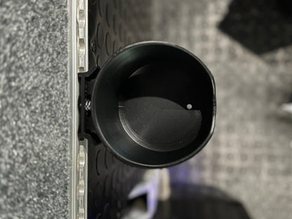 Locking L-Track Cupholder