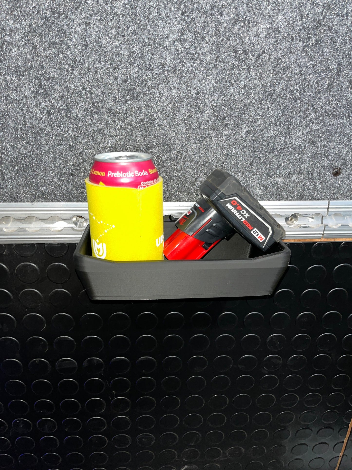 Removable L-Track Storage Container